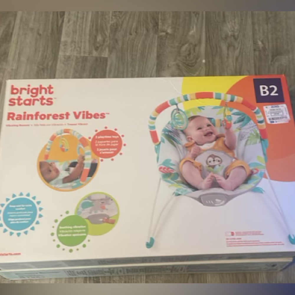 Bright Starts Baby Bouncer Soothing Vibrations Infant Seat
